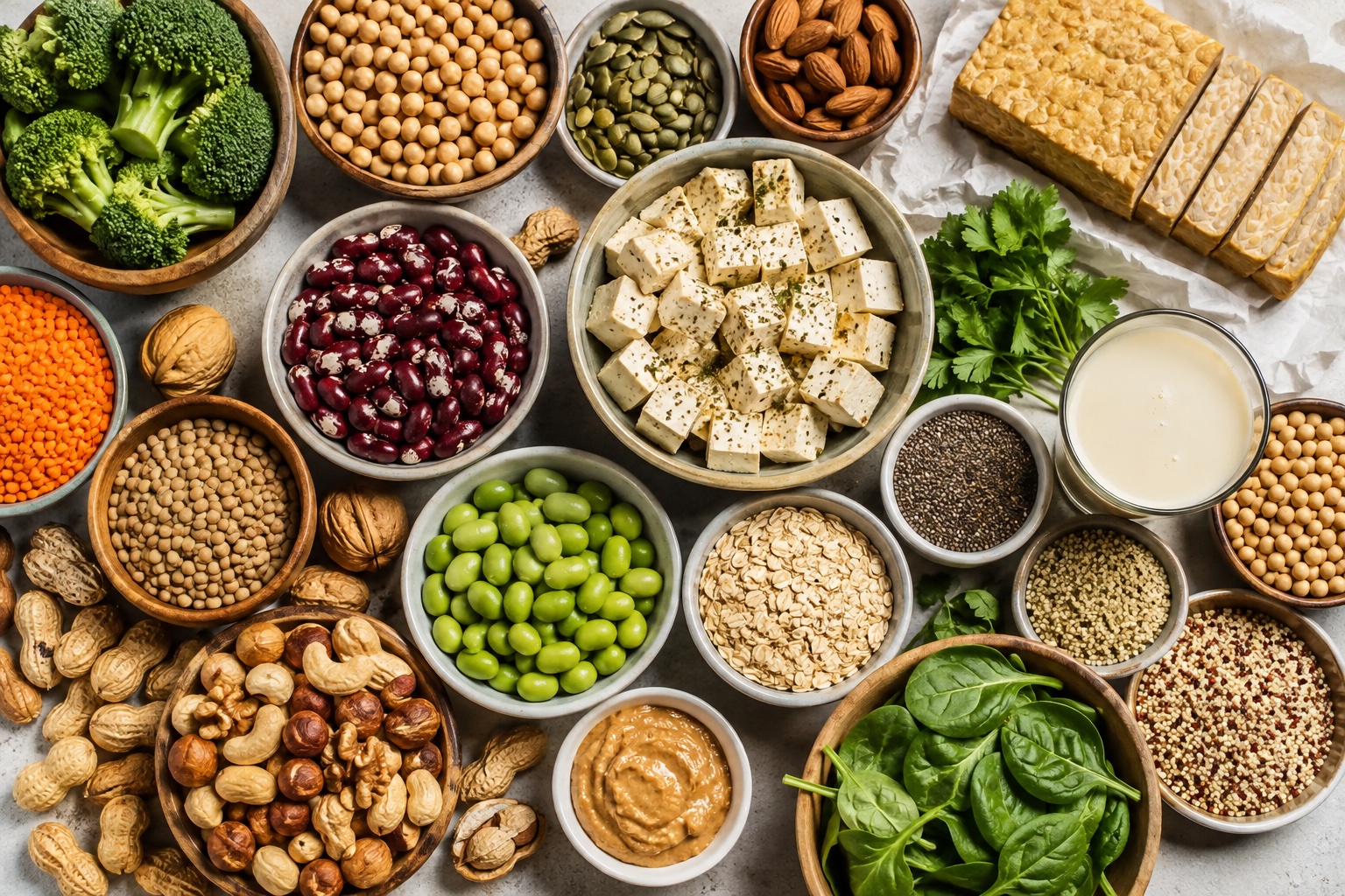 Die 20 besten veganen Proteinquellen – so deckst du deinen Eiweißbedarf pflanzlich