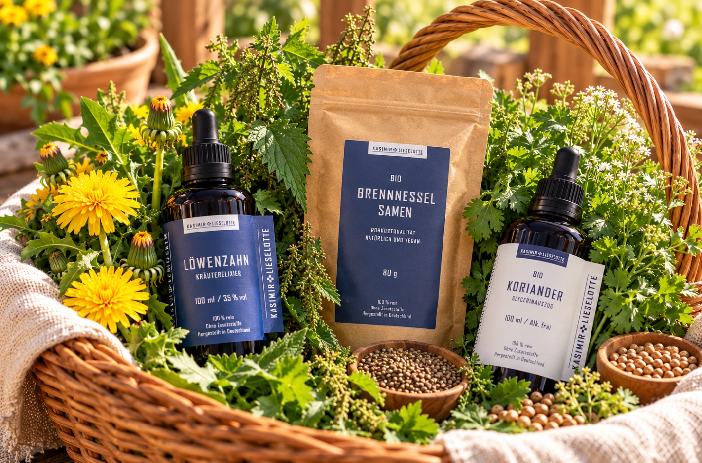 Kasimir + Lieselotte: Tinkturen, Kräuter & Pflanzenprodukte