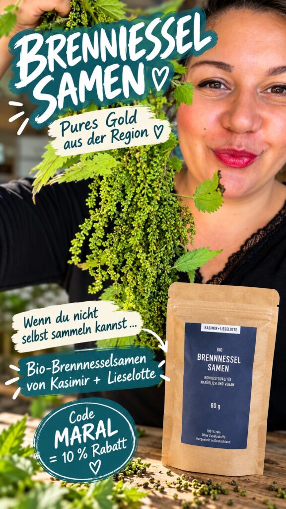 Die Bio-Brennnesselsamen von Kasimir + Lieselotte stammen laut Hersteller aus kontrolliert biologischem Anbau. Sie sind vegan und werden ohne zugesetzten Zucker sowie ohne Füll-, Farb- und Konservierungsstoffe angeboten.